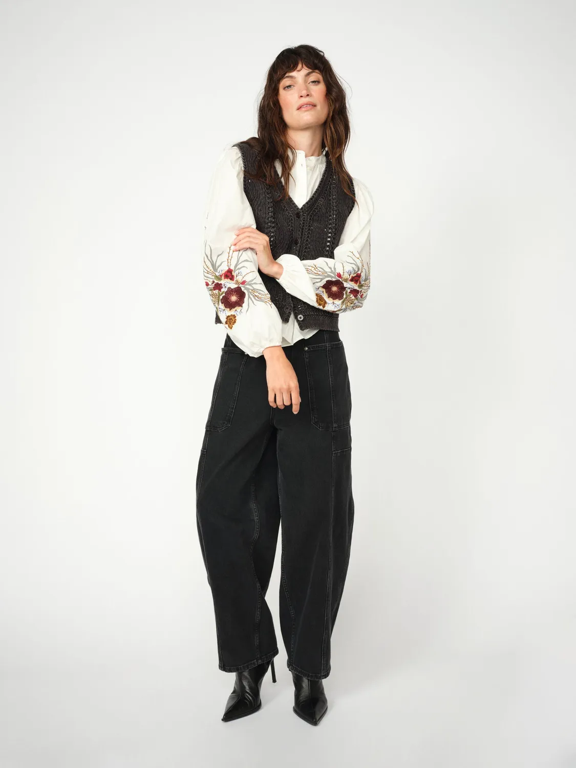 Mos Mosh MMRosy Galleon Jeans Dark Blue Mom Fit