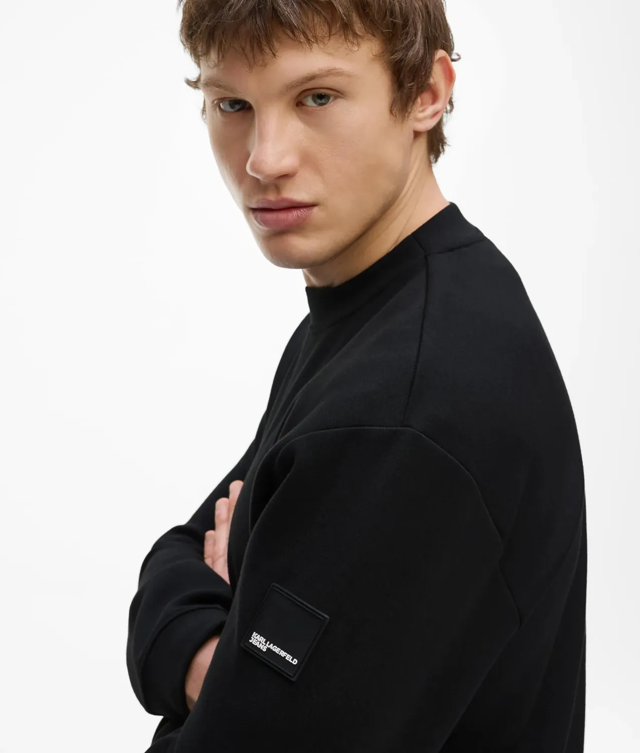 Karl Lagerfeld Jeans Scuba Sweatshirt Crew Neck