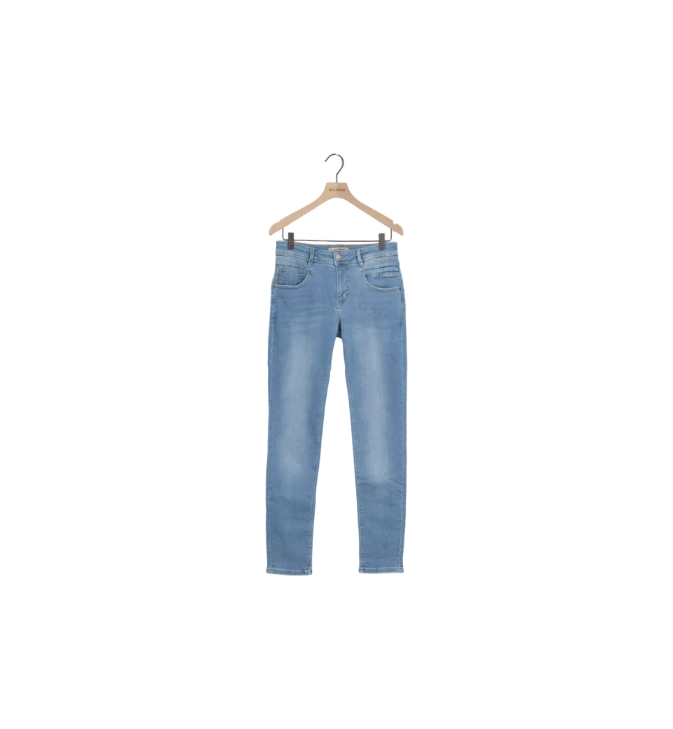 Mos Mosh MMNelly Trok Jeans 27 Blau High-Waist