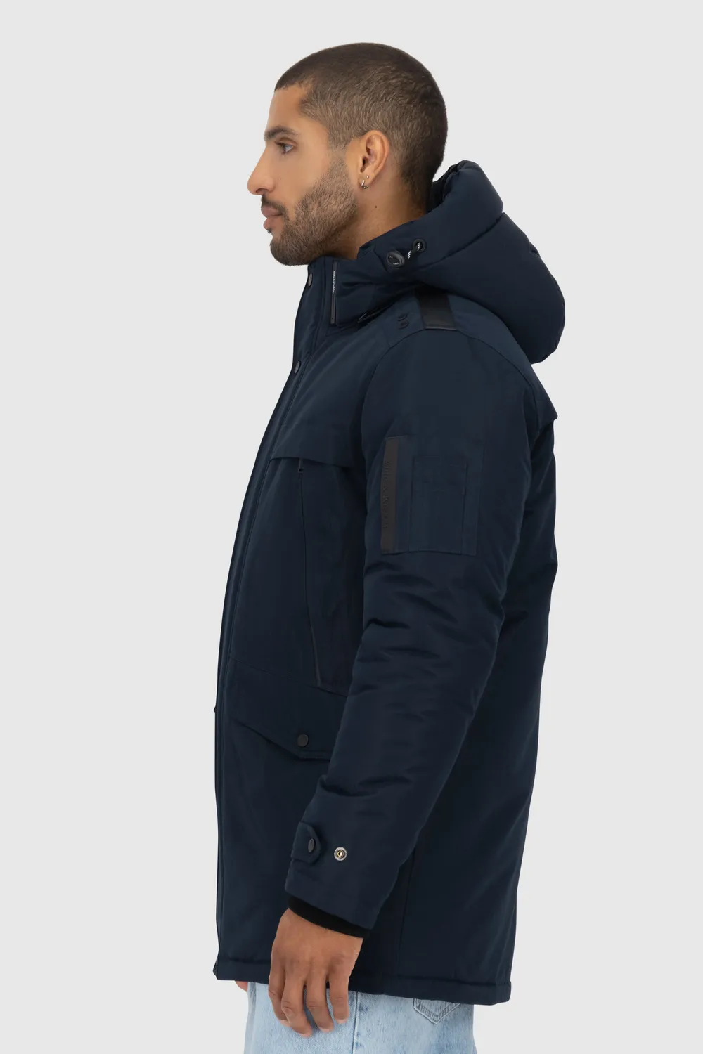 Alife & Kickin GeoffAK A Parka dunkelblau wasserabweisend