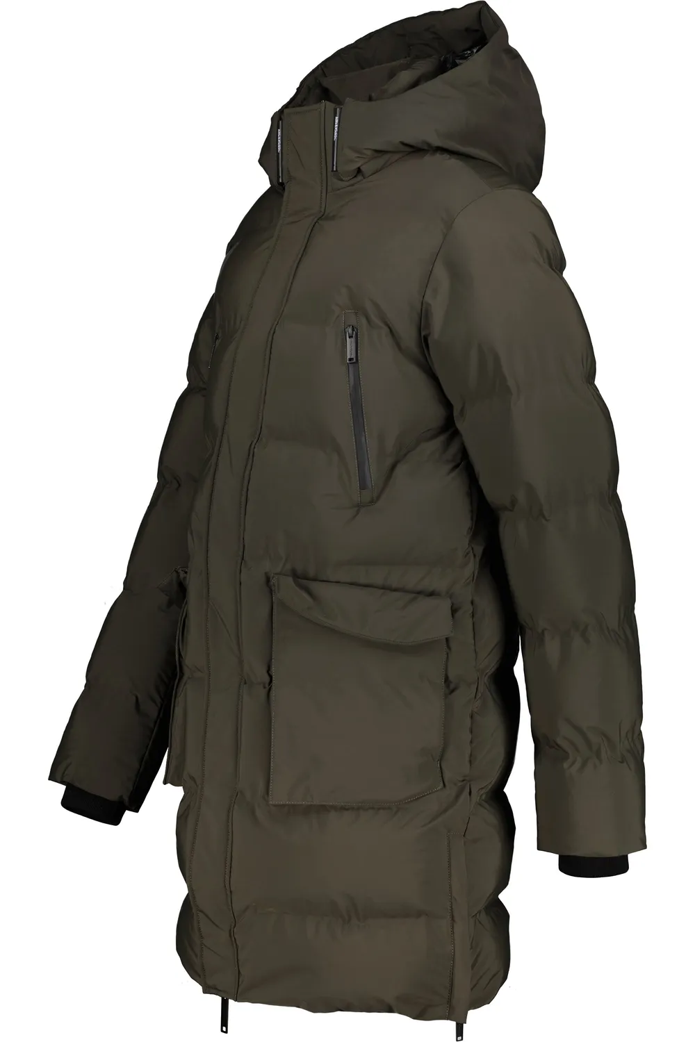 Alife & Kickin SaulAK A Puffer Parka schwarz lang Herren