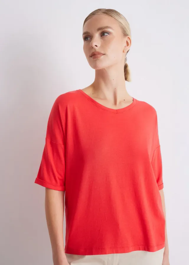 Senatex Shirt Viskose-Baumwoll-Mix Off-White locker