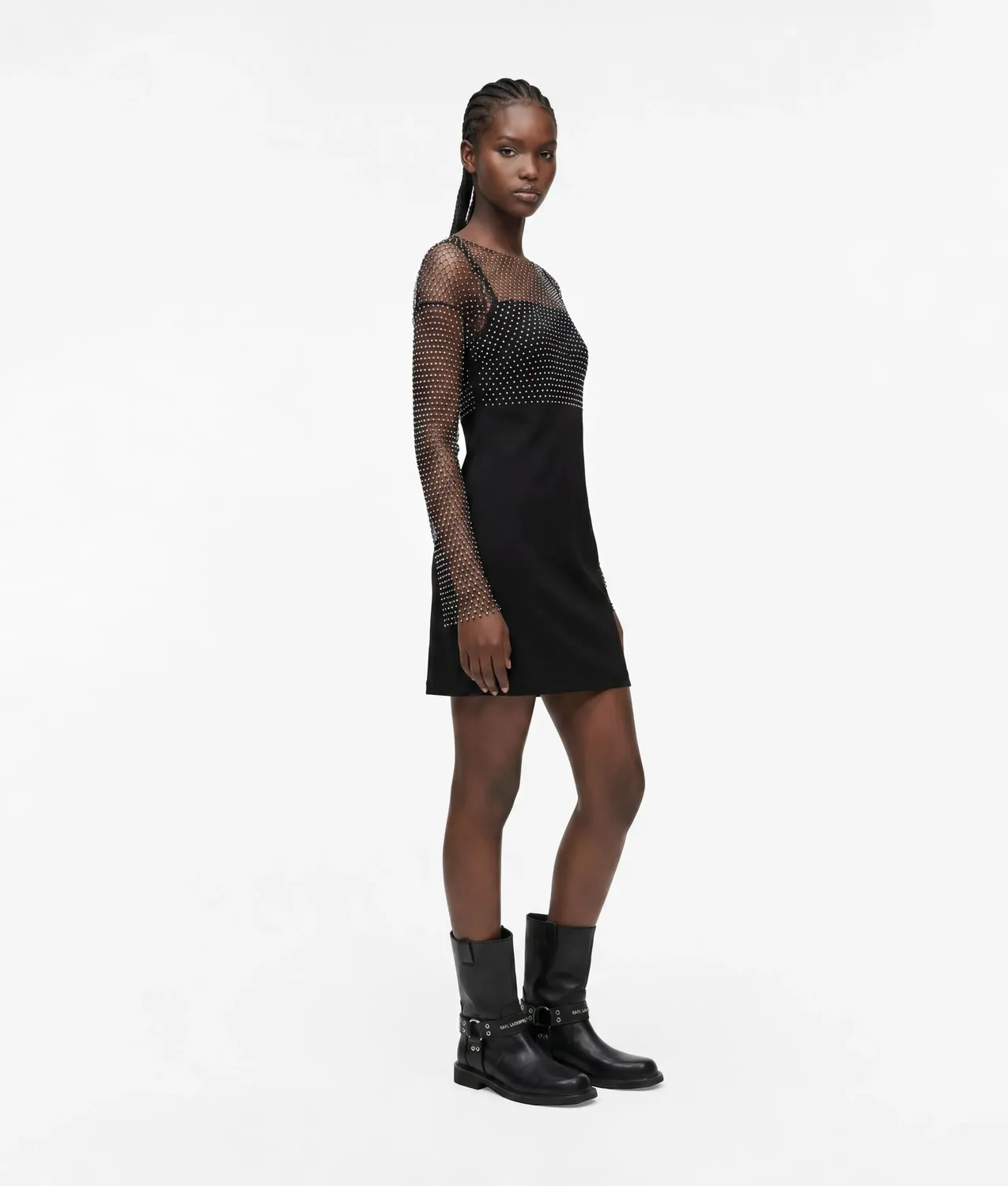 Karl Lagerfeld KL Jeans Meshkleid Chainmail