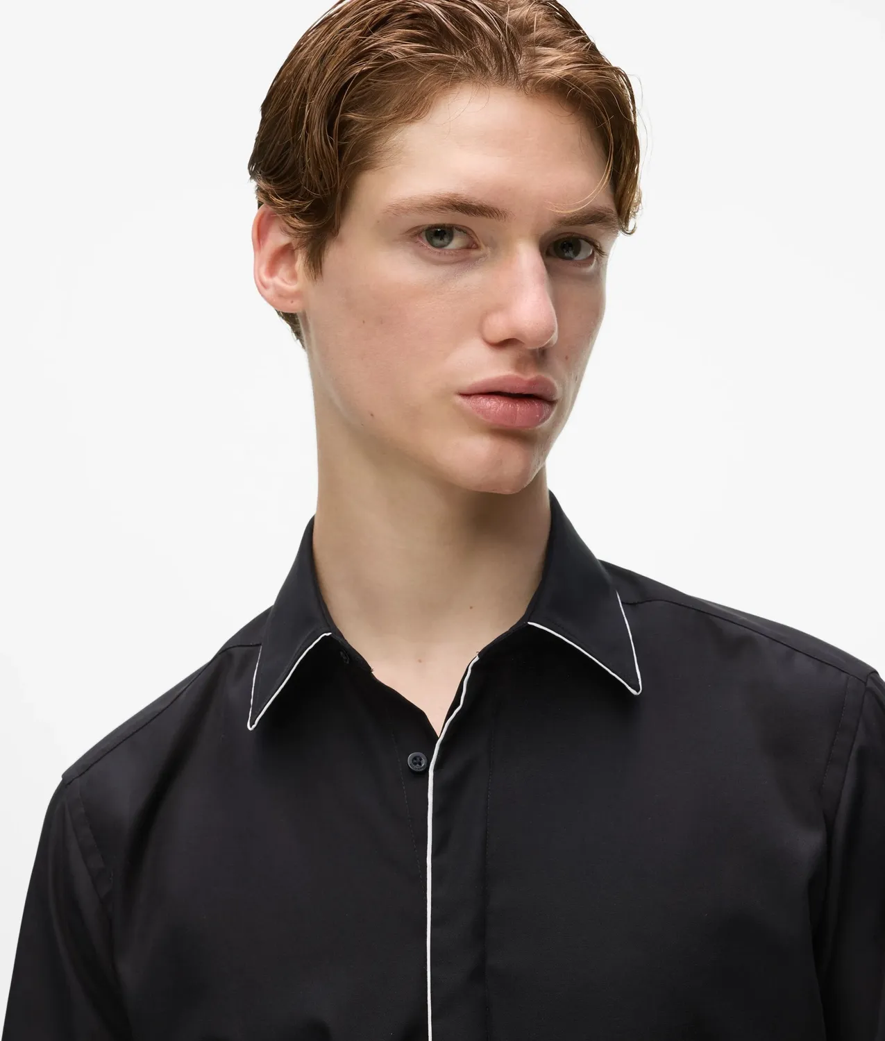 Karl Lagerfeld KL Studio Virgin Wool Hemd Herren Weiß