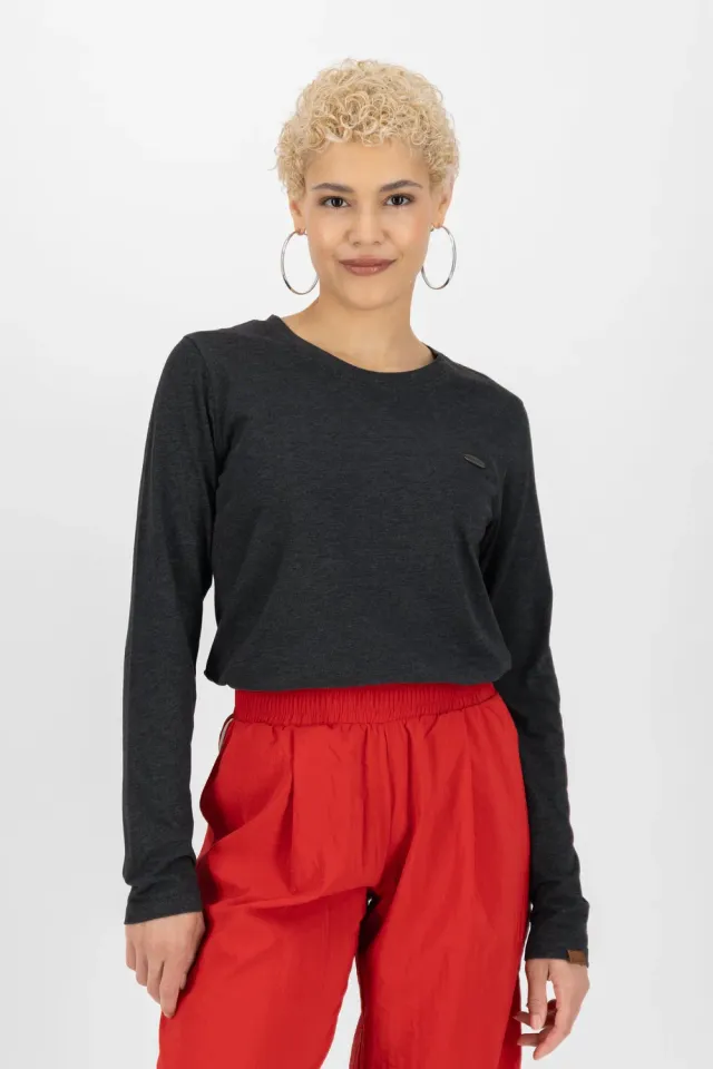 Alife & Kickin LeaAK A Longsleeve Schwarz Rundhals