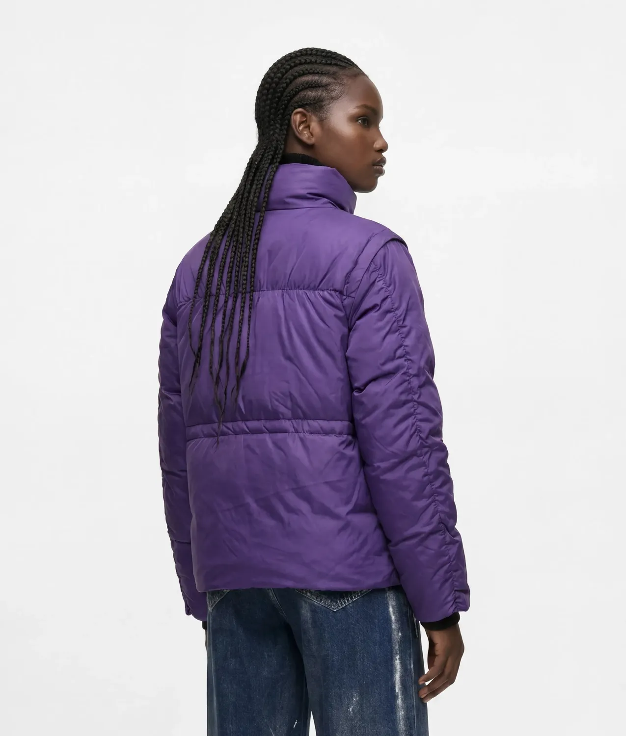 Karl Lagerfeld KL Jeans Ruched-Sleeve Steppjacke XS-XL