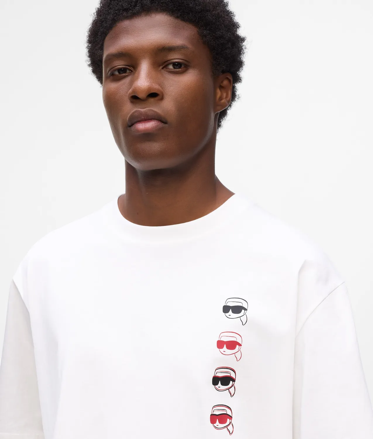Karl Lagerfeld Ikon Fusion T-Shirt Baumwolle Relaxed