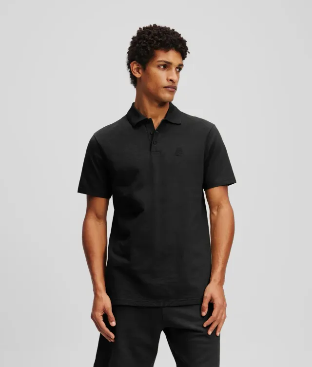 Karl Lagerfeld Ikon Kameo Poloshirt Knopfleiste