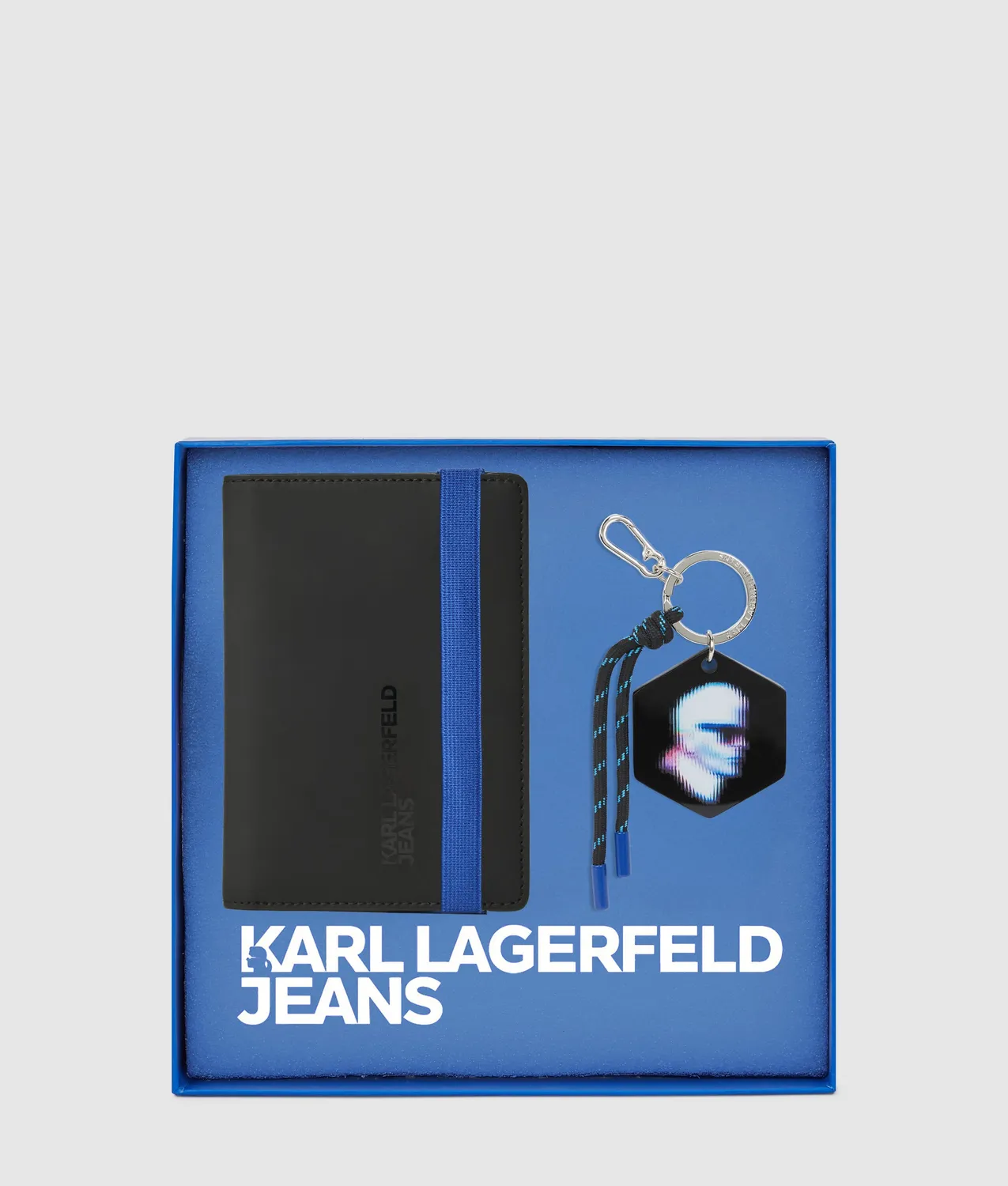 Karl Lagerfeld Passport Reisepasshülle Set 2-teilig Leder