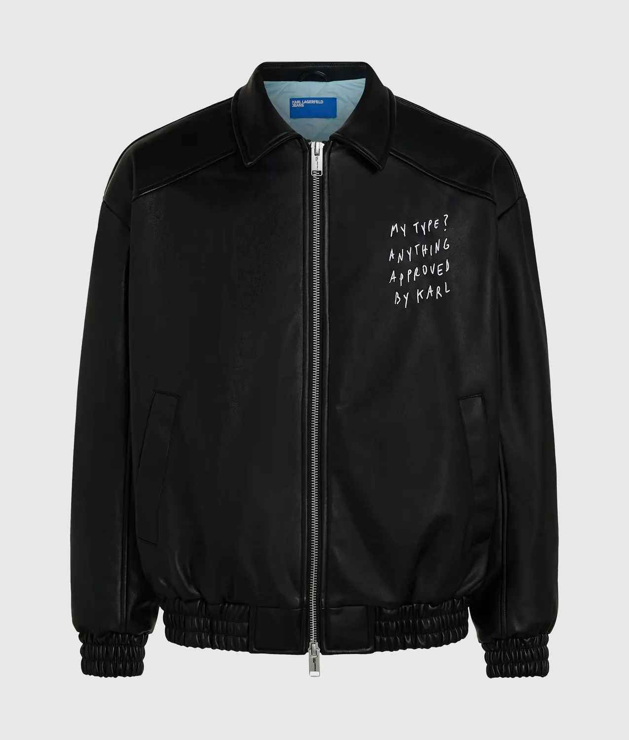 Karl Lagerfeld KL Jeans x Pietro Terzini Jacke Kunstleder wattiert