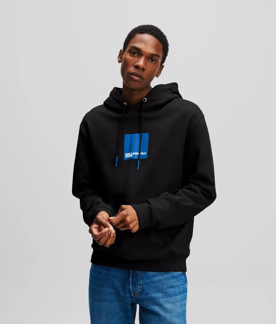 Karl Lagerfeld KLJ Box Logo Hoodie Kängurutasche