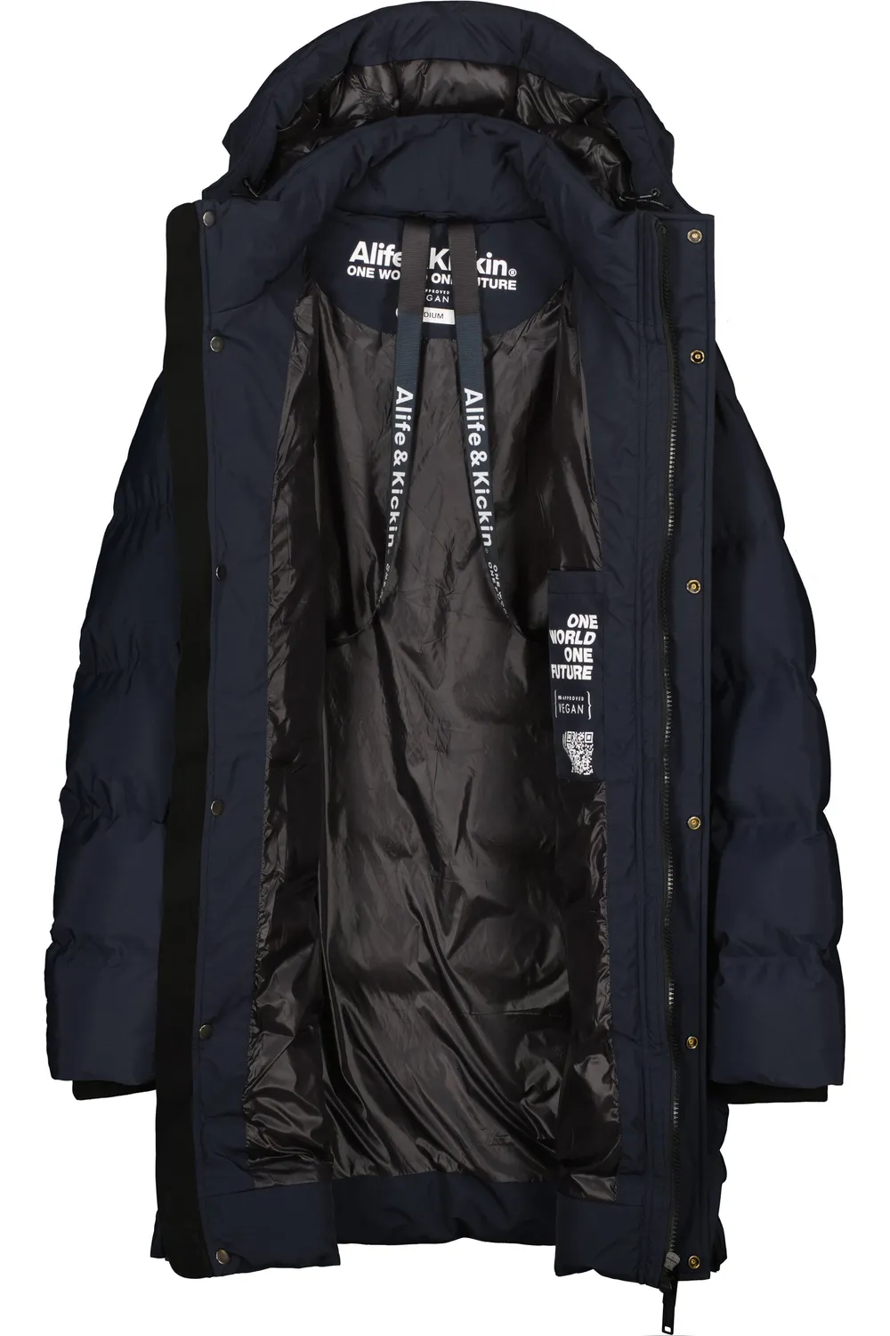 Alife & Kickin SaulAK A Puffer Parka Dunkelblau Herren warm