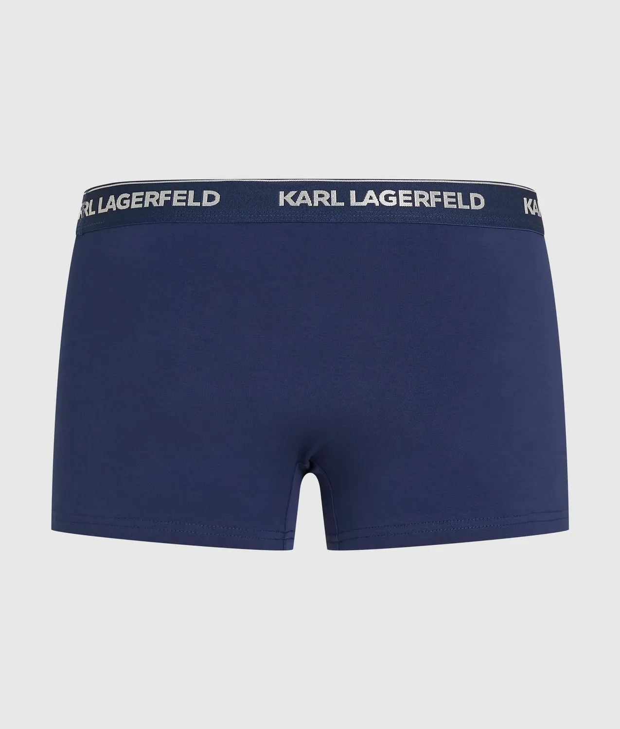 Karl Lagerfeld Metallic Logo Trunks Boxershorts 3er-Pack grau