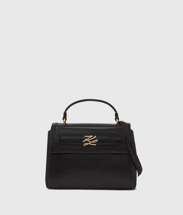 Karl Lagerfeld K/Autograph Henkeltasche Leder schwarz