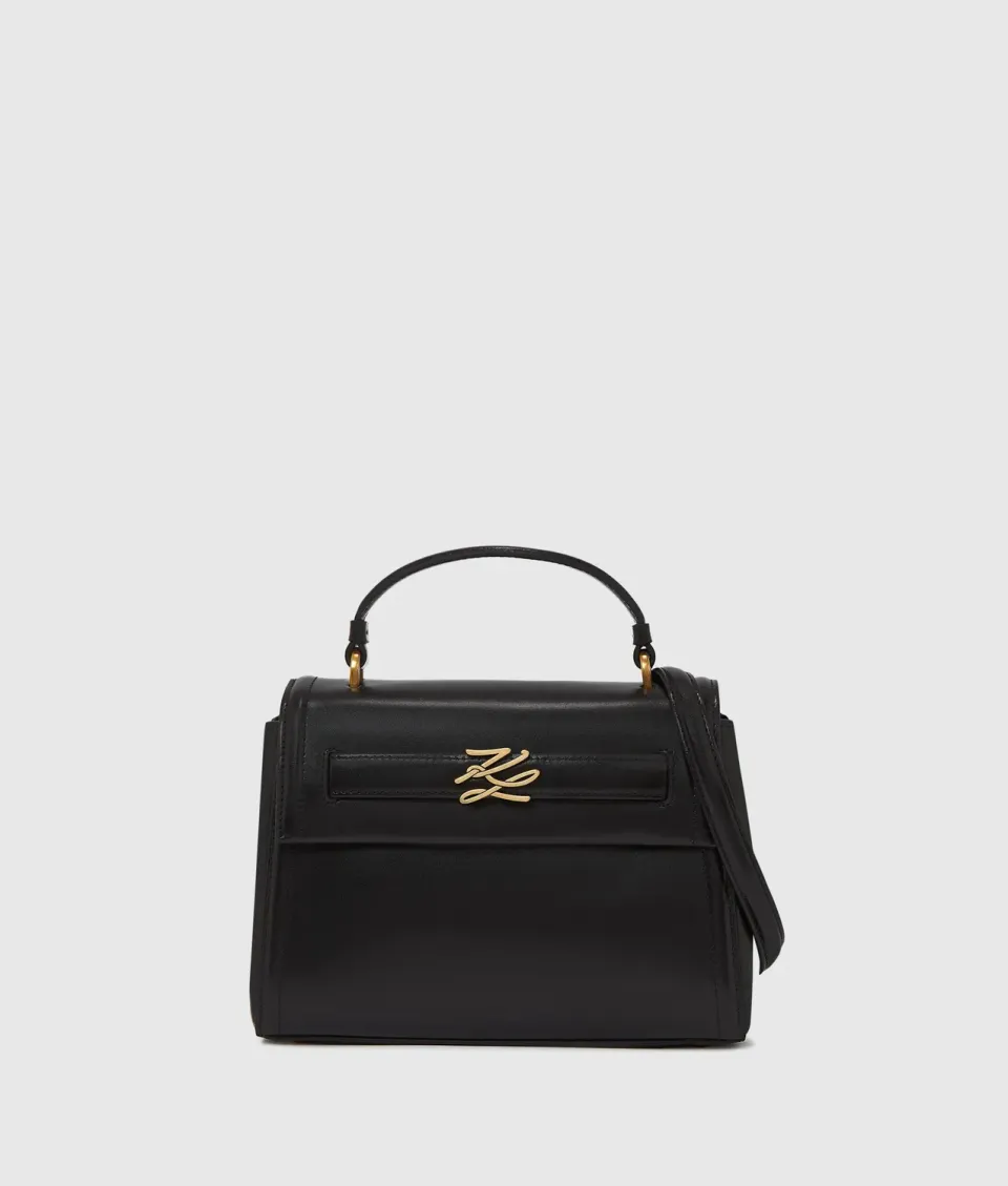 Karl Lagerfeld K/Autograph Henkeltasche Leder schwarz