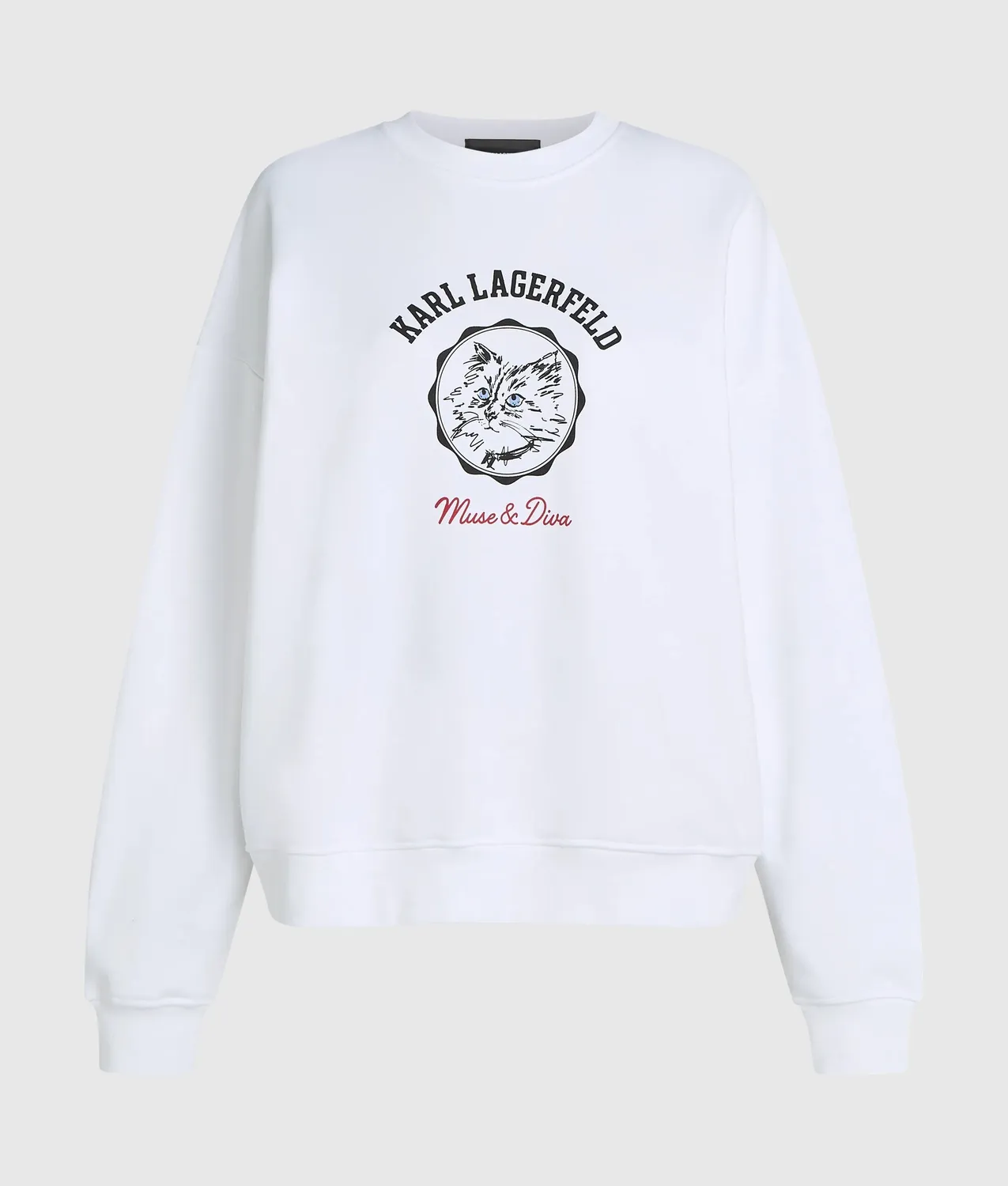 Karl Lagerfeld Ikon Choupette Muse Sweatshirt mit Print