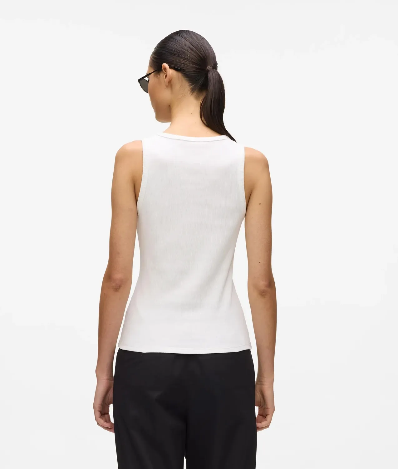 Karl Lagerfeld Signature Tank Top Trägertop Weiß