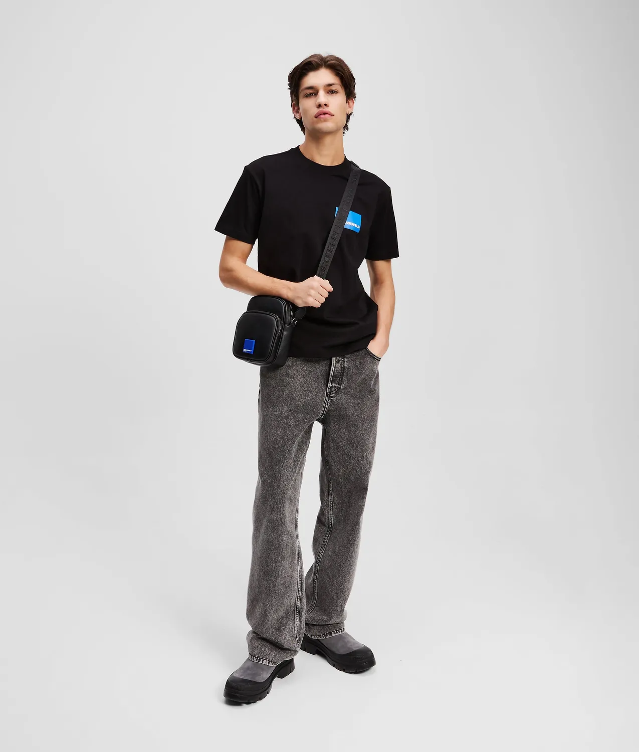 Karl Lagerfeld Jeans Box Logo T-Shirt Herren weiß
