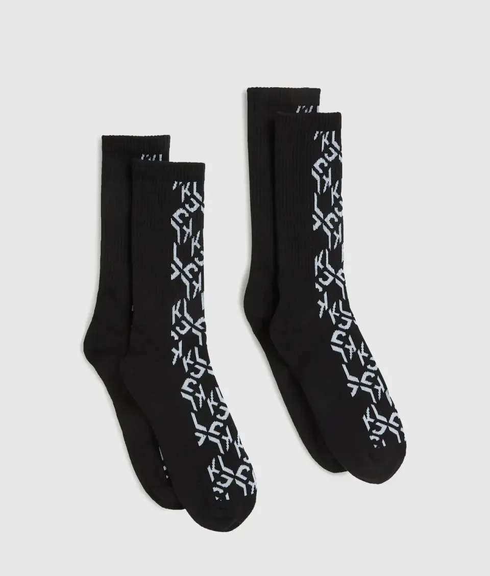 Karl Lagerfeld KL Jeans Monogram Socken 2er-Pack