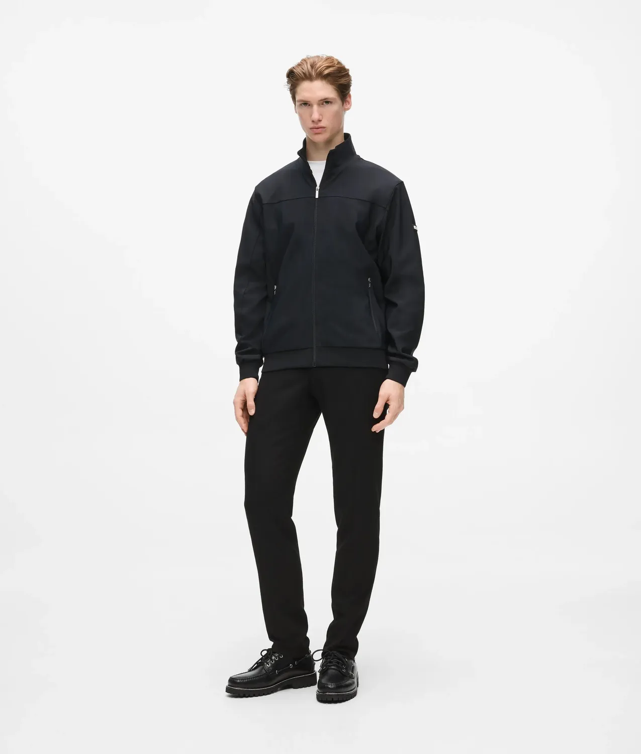 Karl Lagerfeld Zip-up Panel Sweatjacke Herren Stehkragen