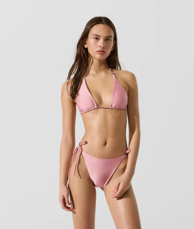 Karl Lagerfeld Triangle Bikini Top Bügel Neckholder