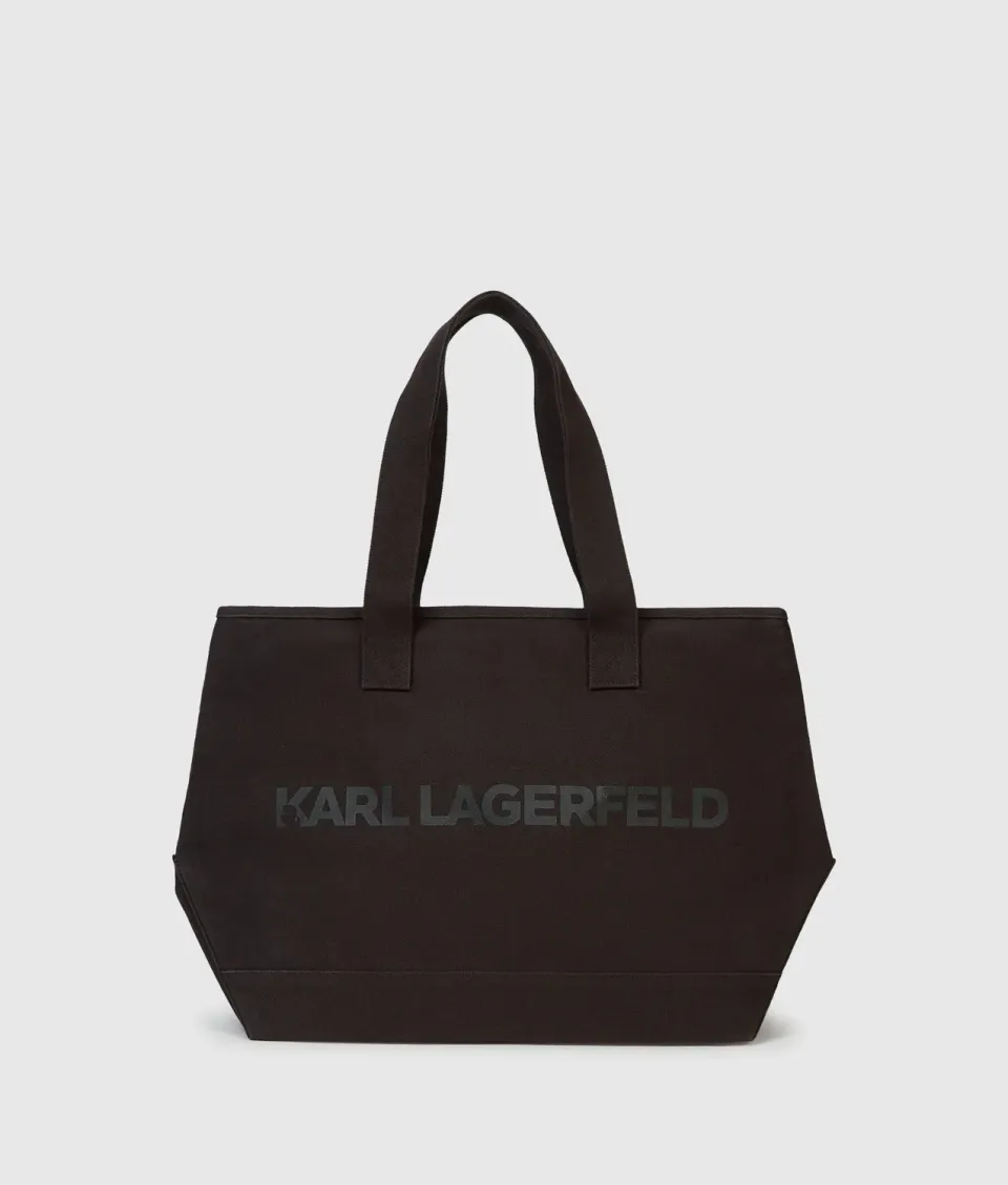 Karl Lagerfeld Logo Tote Shopper XL Baumwolle