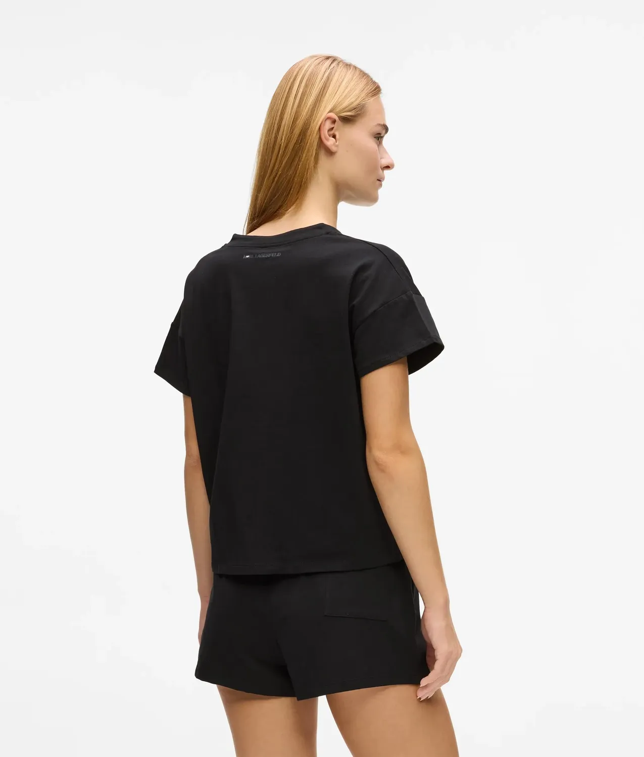 Karl Lagerfeld Ikon Pyjama Set kurz gestreift