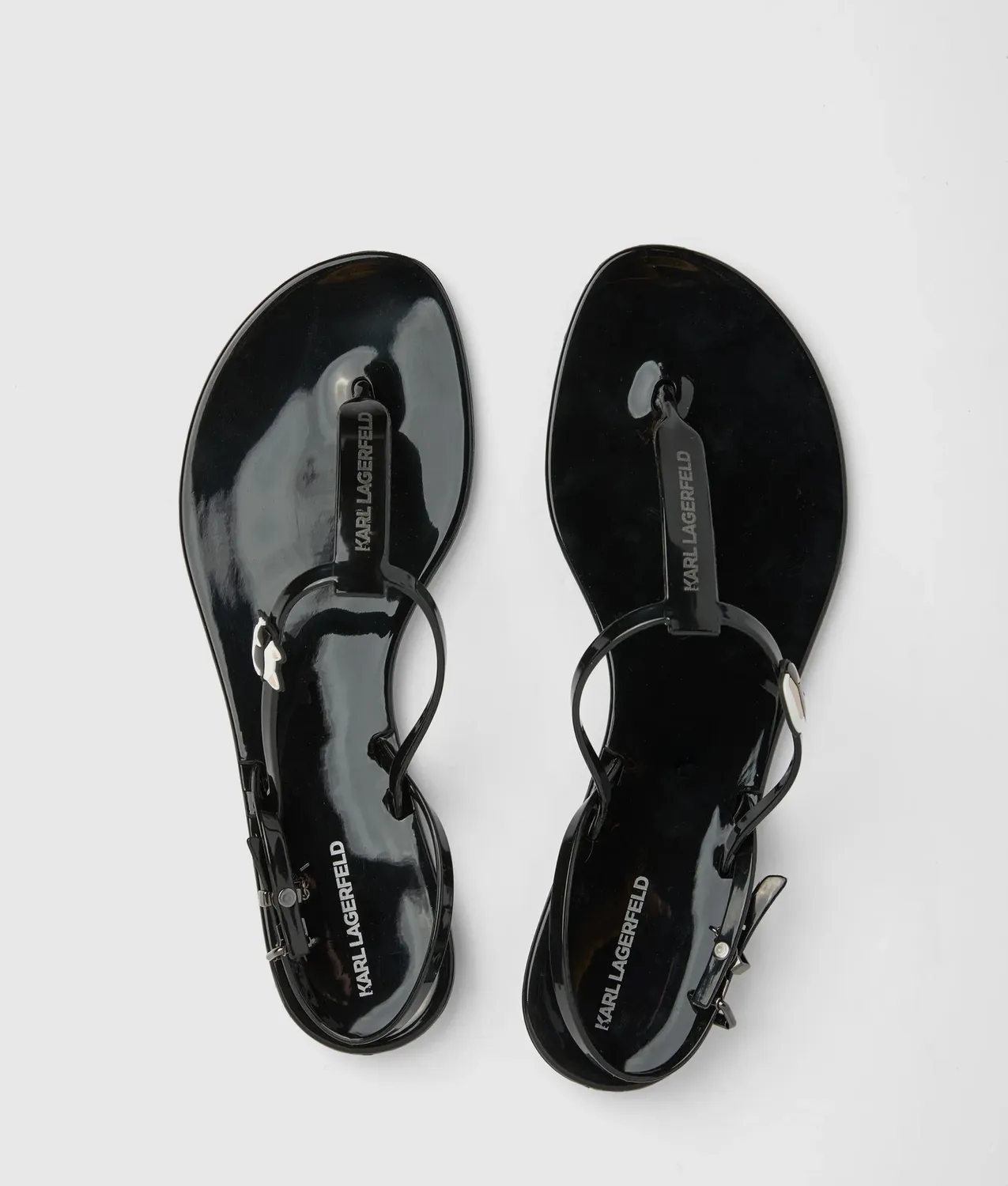Karl Lagerfeld Ikon NFT Jelly Sandalen Gummi transparent