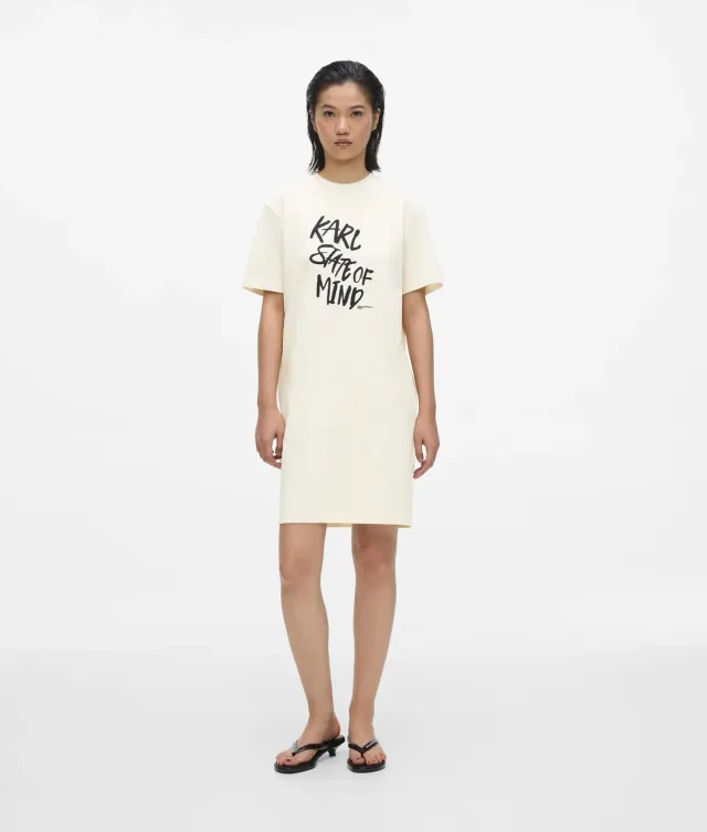 Karl Lagerfeld Karl Quote T-Shirtkleid Damen Print