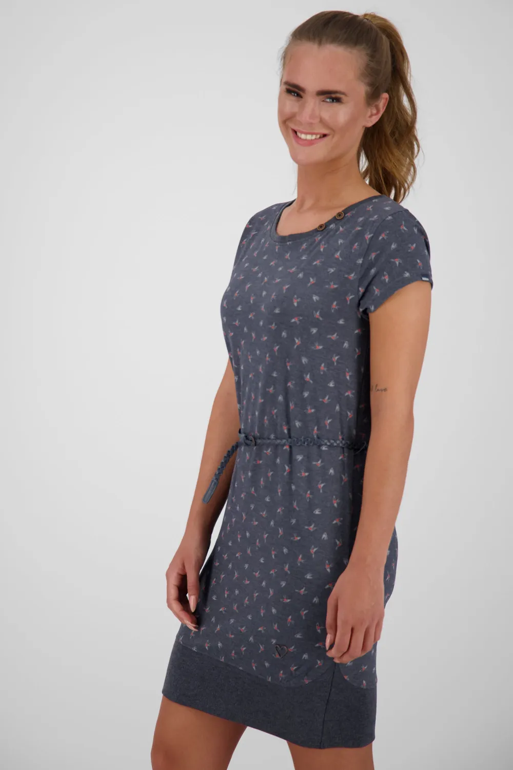 Alife & Kickin CocoAK Dress Dunkelblau Damen Jerseykleid