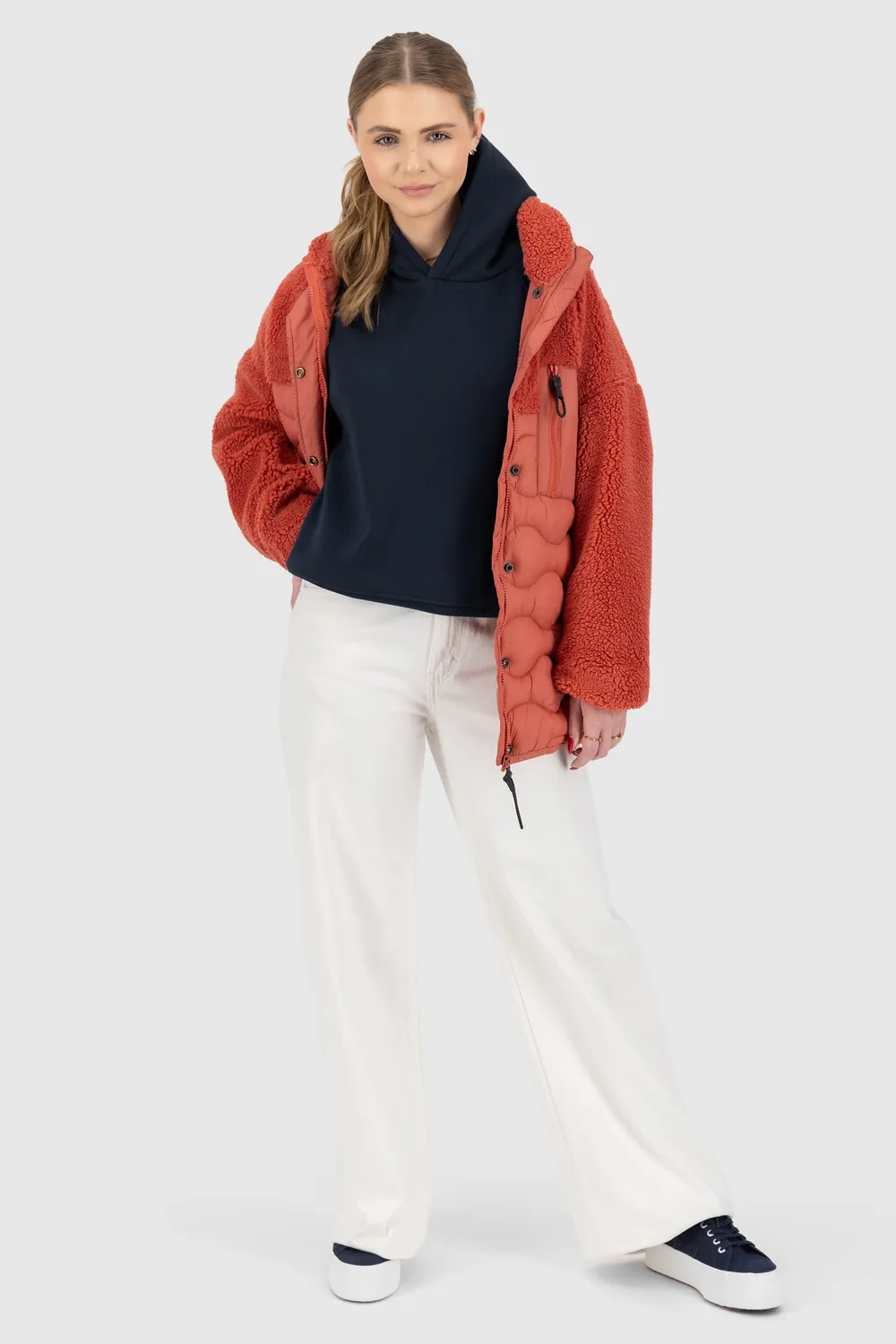 Alife & Kickin JessyAK A Hoodie dunkelblau oversize