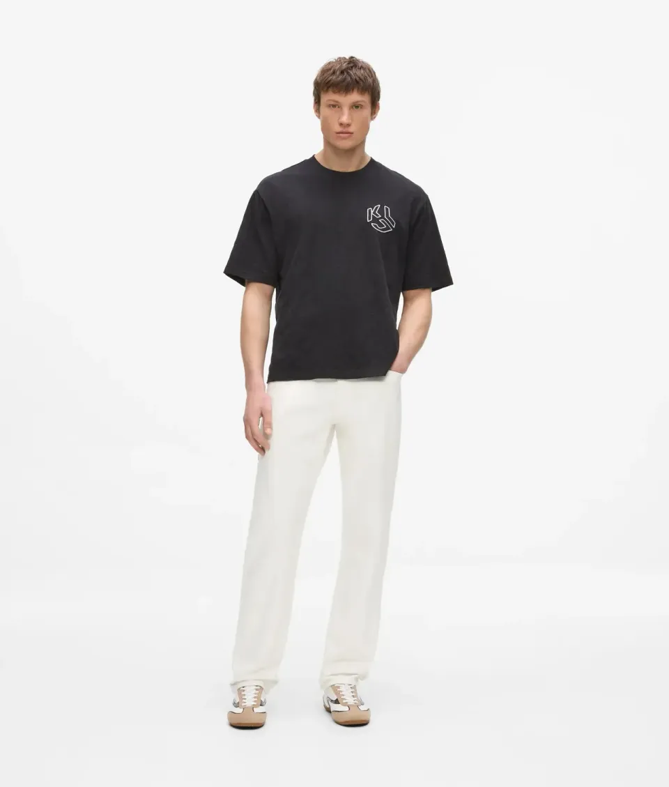 Karl Lagerfeld Jeans Carpenter Jeans weiß gerader Schnitt