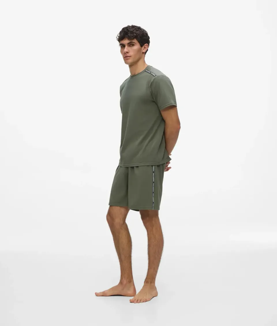 Karl Lagerfeld Logo Tape Pyjama Set kurz