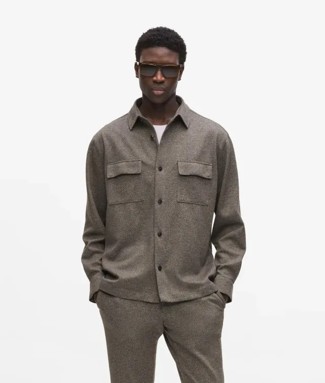 Karl Lagerfeld Hemd Jersey Patch-Taschen