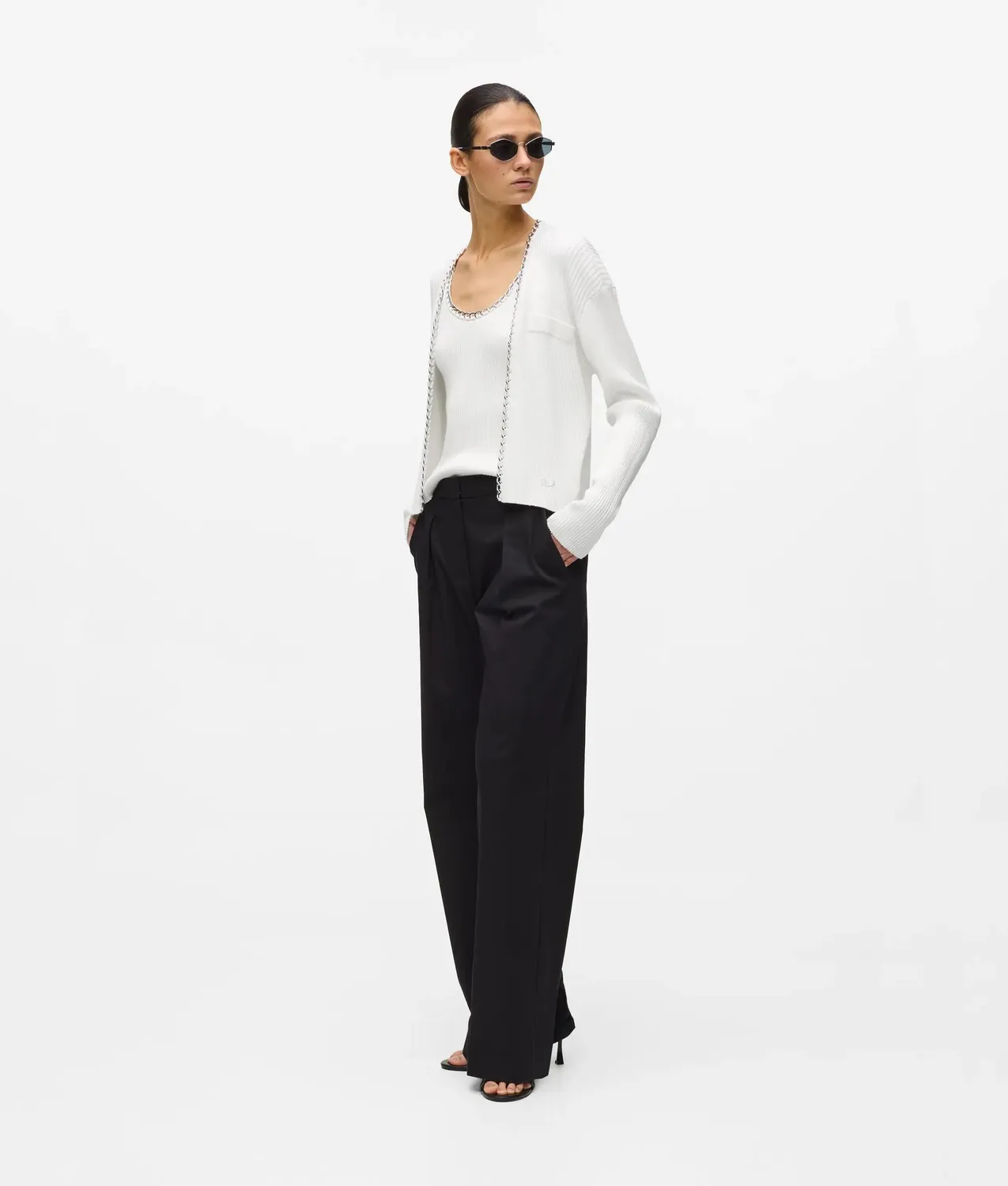 Karl Lagerfeld Chain Detail Strick-Cardigan Damen