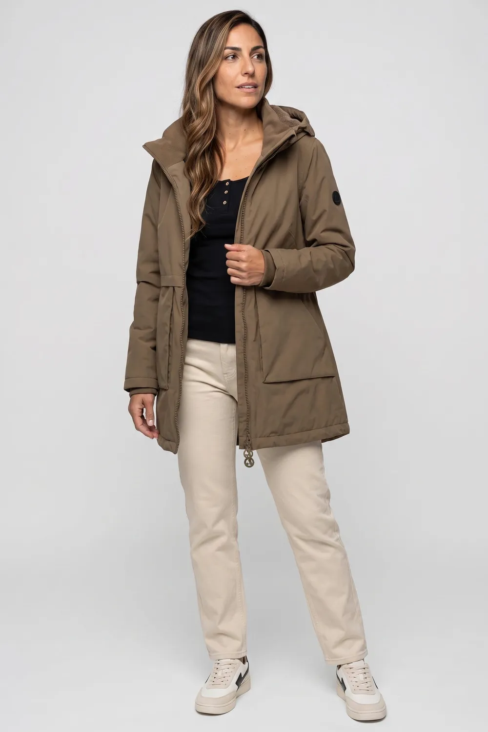 Alife & Kickin MaluAK A Parka teak für Damen
