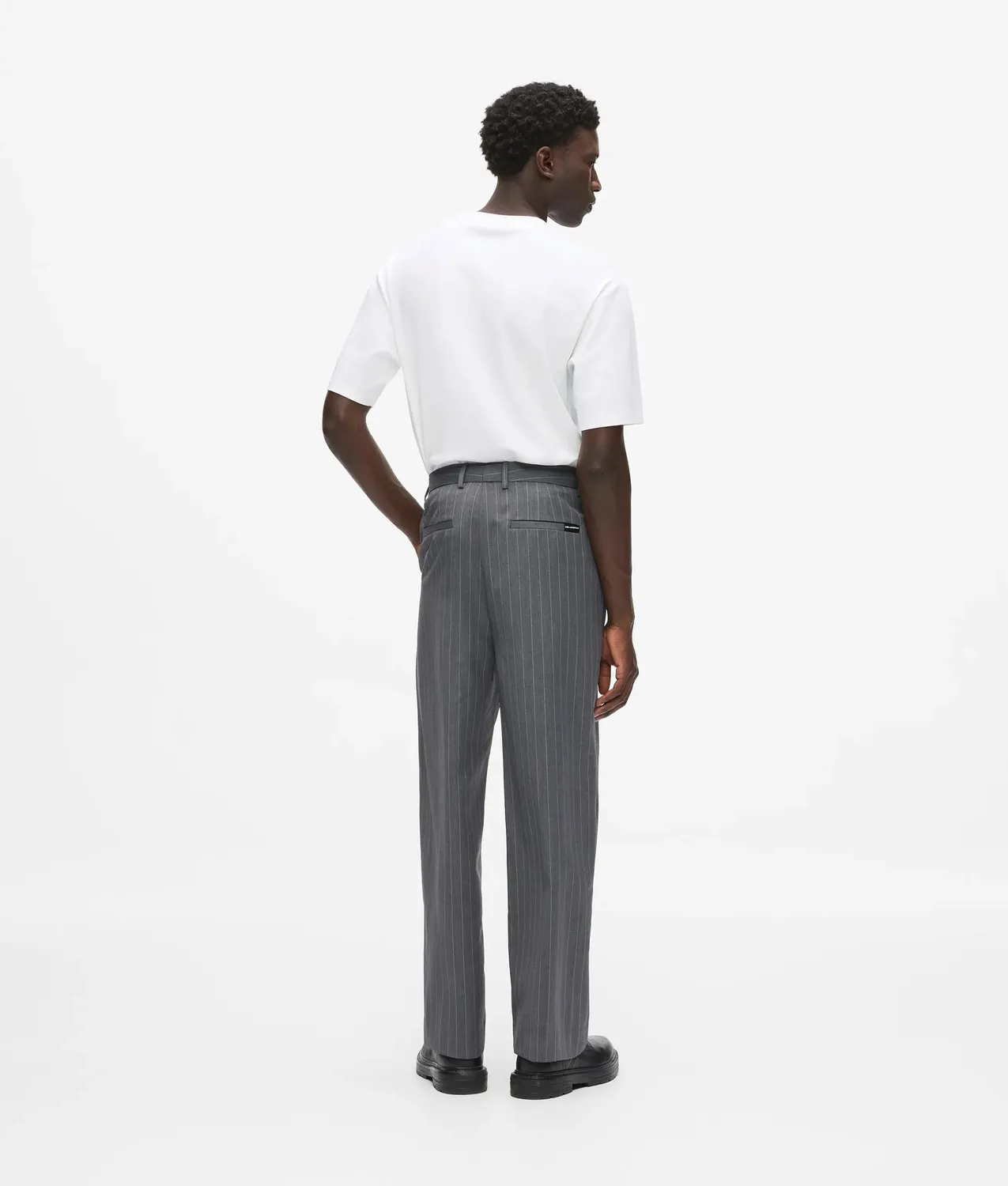 Karl Lagerfeld Pinstripe Hose Nadelstreifen gerader Schnitt