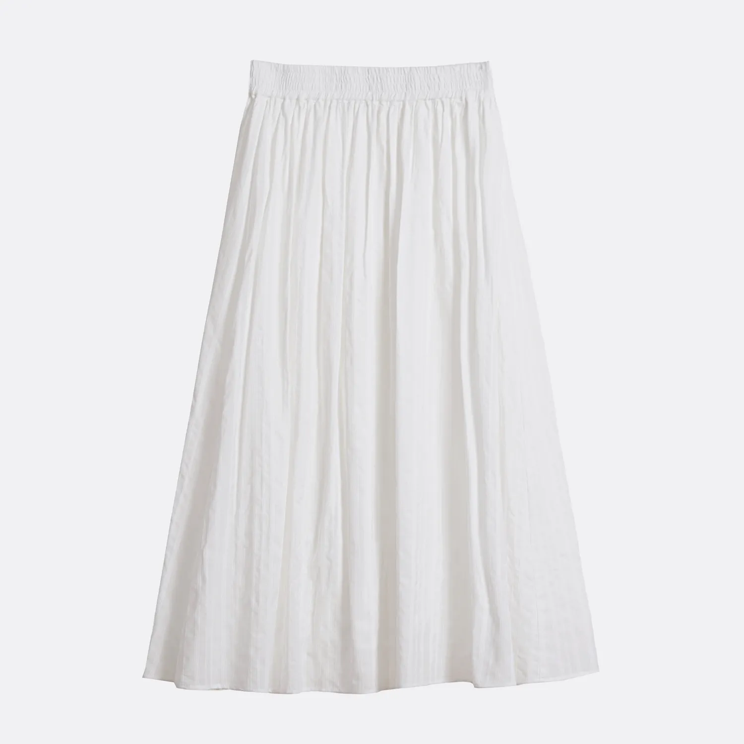 Senatex Rock aus Baumwolle Off-White midi