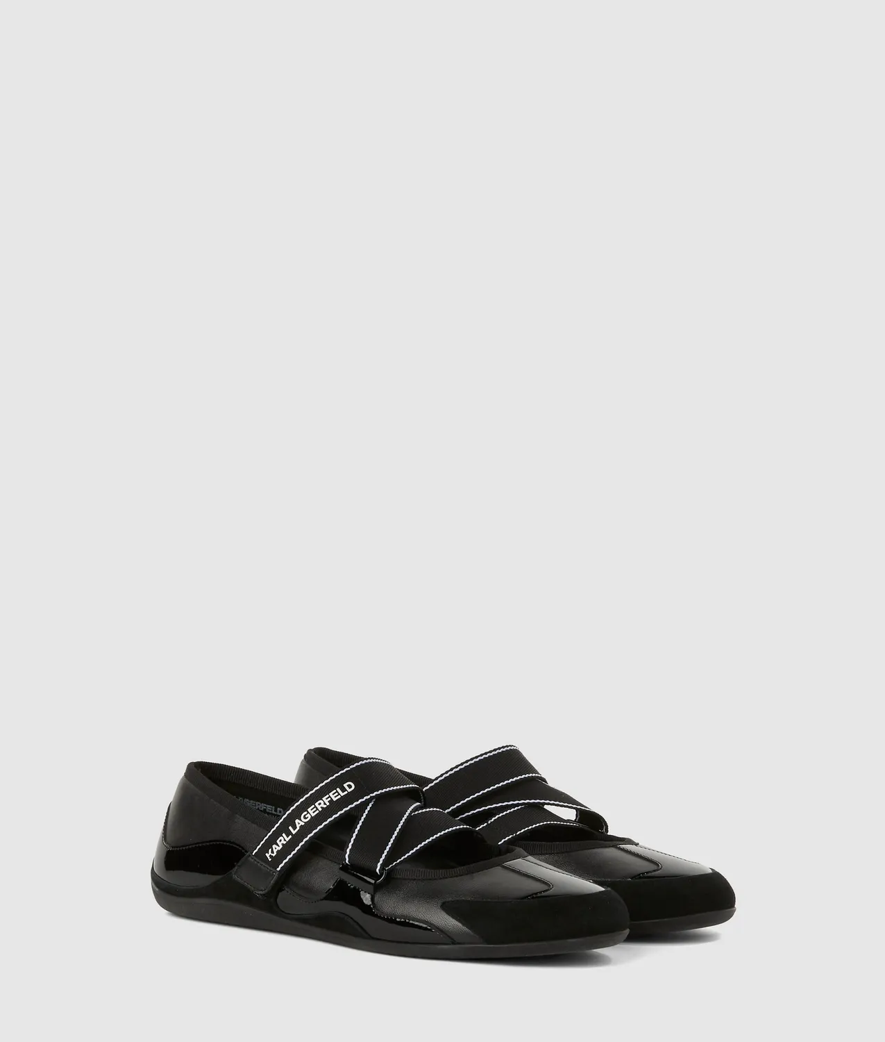 Karl Lagerfeld Altia Kross Ballerinas Leder metallic