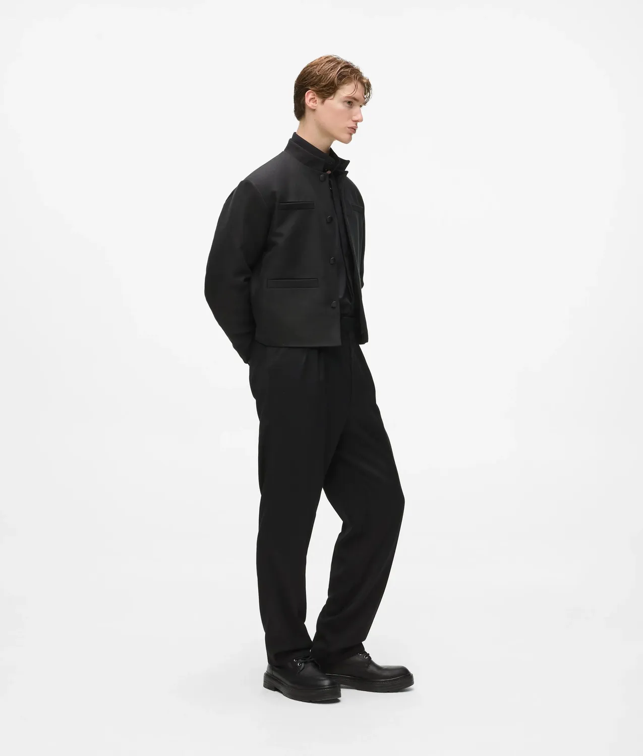 Karl Lagerfeld KL Studio Jacke cropped Stehkragen