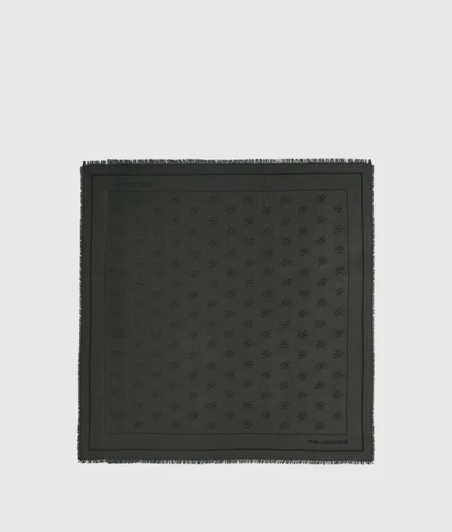 Karl Lagerfeld K/Autograph Shimmer Jacquard Schal Einheitsgröße Glanz