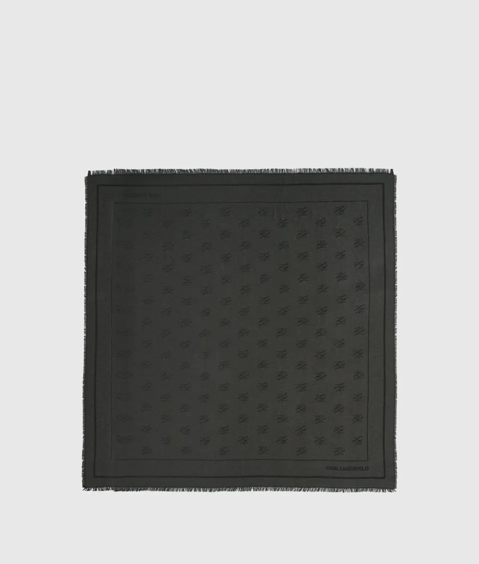 Karl Lagerfeld K/Autograph Shimmer Jacquard Schal Einheitsgröße Glanz