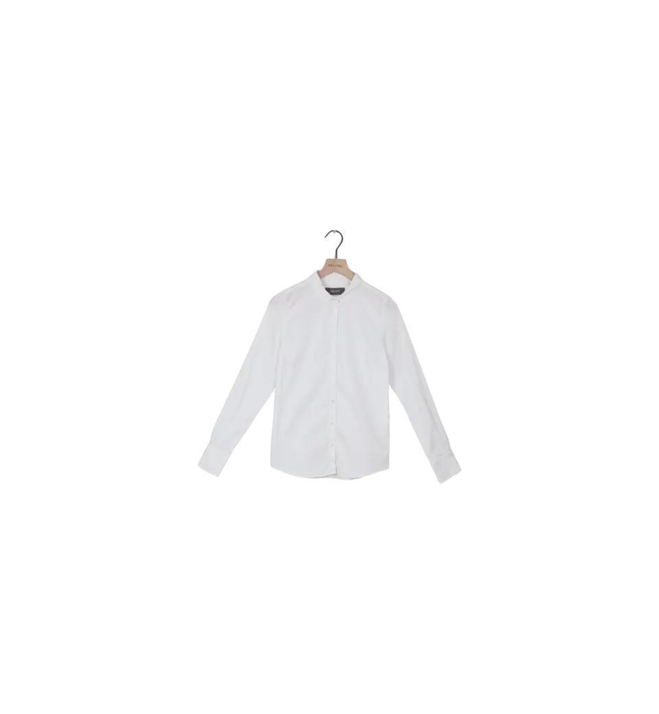 Mos Mosh MMTilda Hemd Weiss S tailliert Stretch