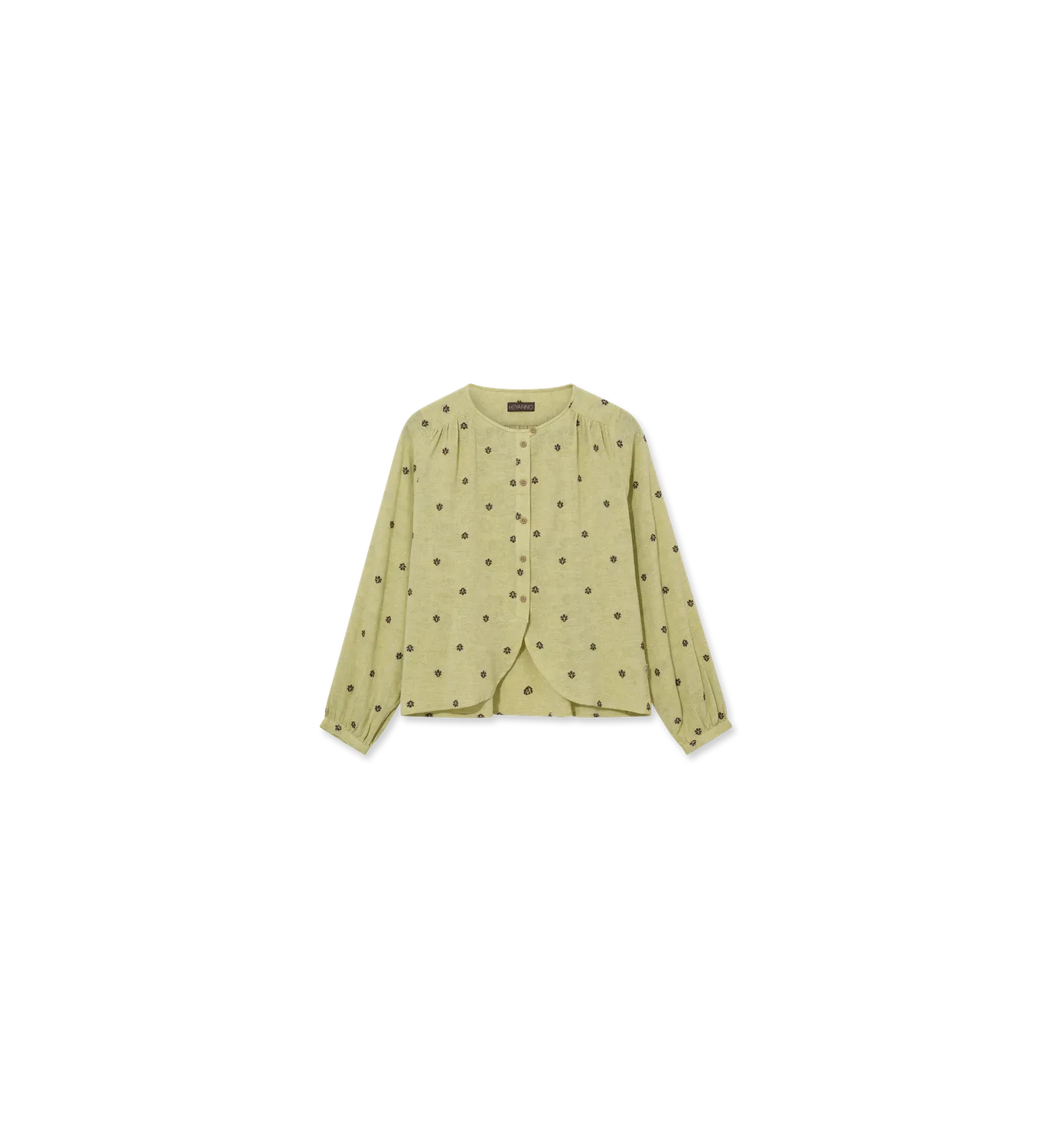 Mos Mosh MMH Vibrant Maze Bluse Chardonnay Stickerei