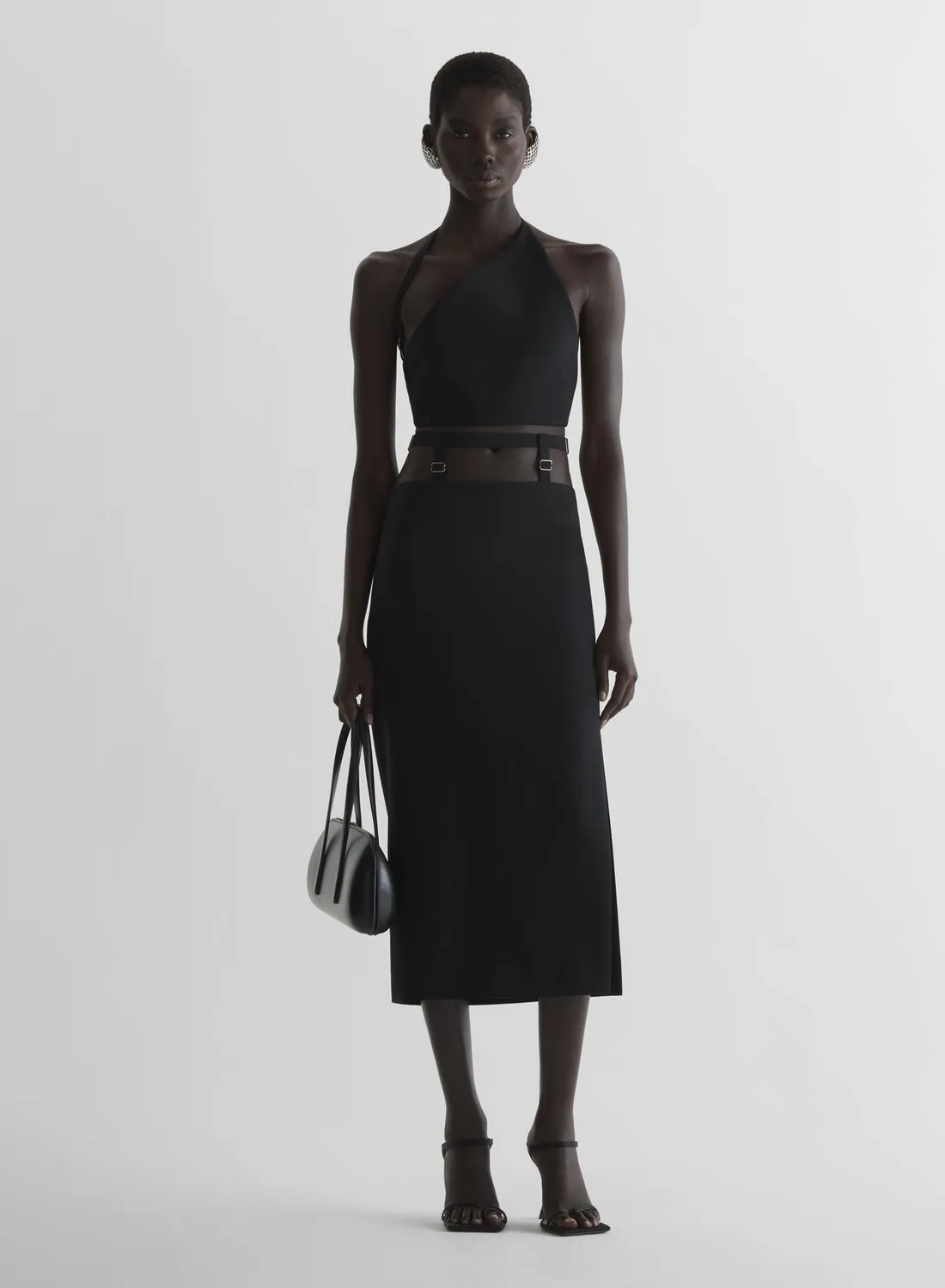 Mugler Suspended Pencil Rock Beige figurbetont