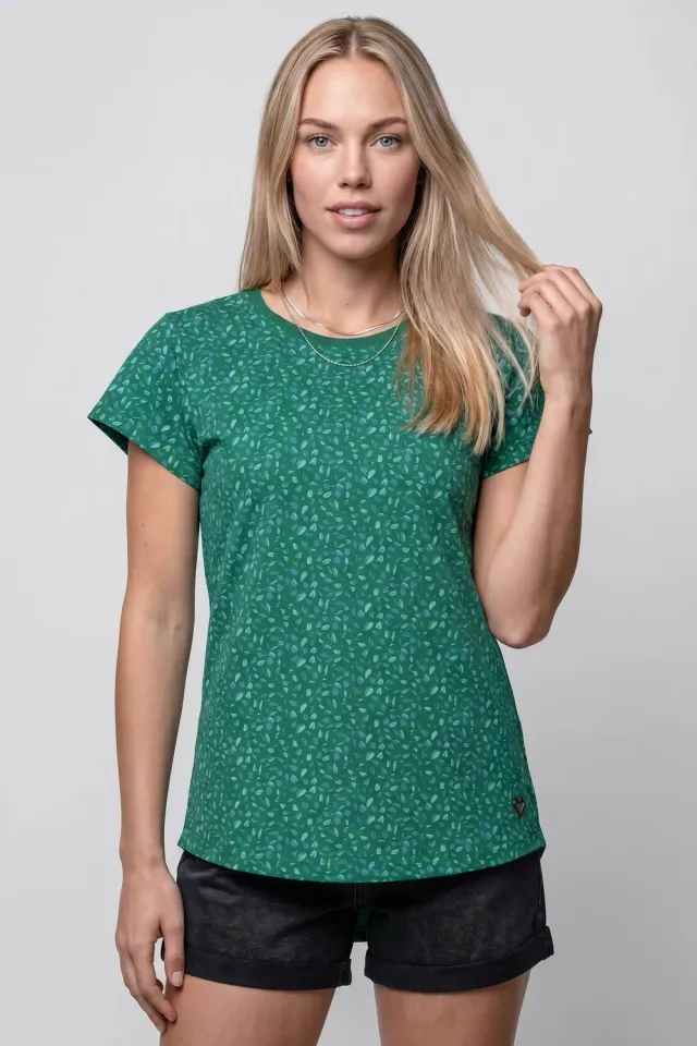Alife & Kickin FelinaAK B T-Shirt Dunkelgrün Damen