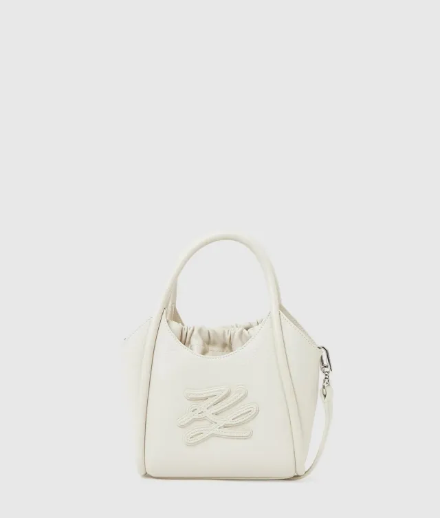 Karl Lagerfeld K/Autograph Patch Mini Tote Riemen Leder