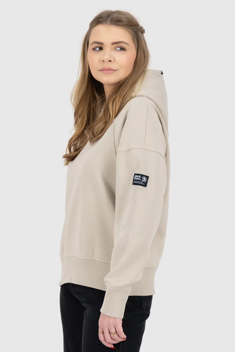 Alife & Kickin JessyAK A Hoodie beige Damen oversize