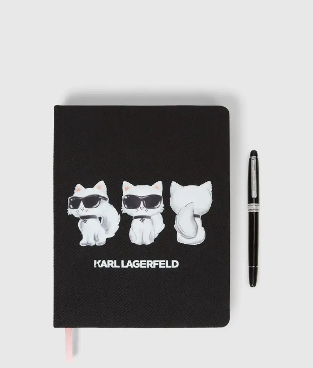 Karl Lagerfeld Ikon Choupette Notizbuch Stift Set