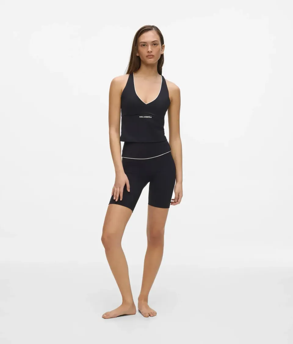 Karl Lagerfeld Contrast Piping Shorts mit Paspel